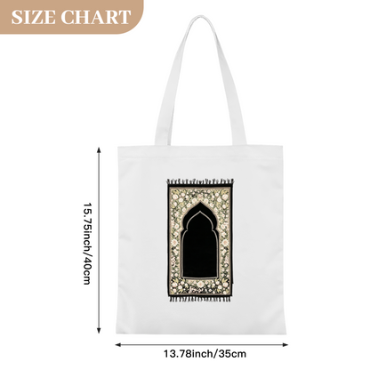 Books & Blooms Literary Canvas Bag | Too Many Books Bookworm Aesthetic Shoulder Tote