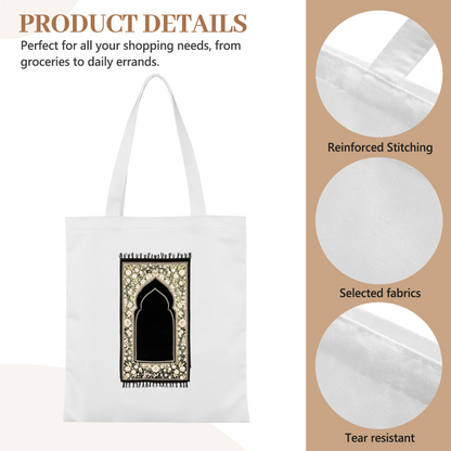 Books & Blooms Literary Canvas Bag | Too Many Books Bookworm Aesthetic Shoulder Tote