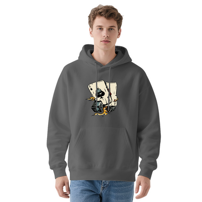 Poker & Dice Street Art Red Hoodie