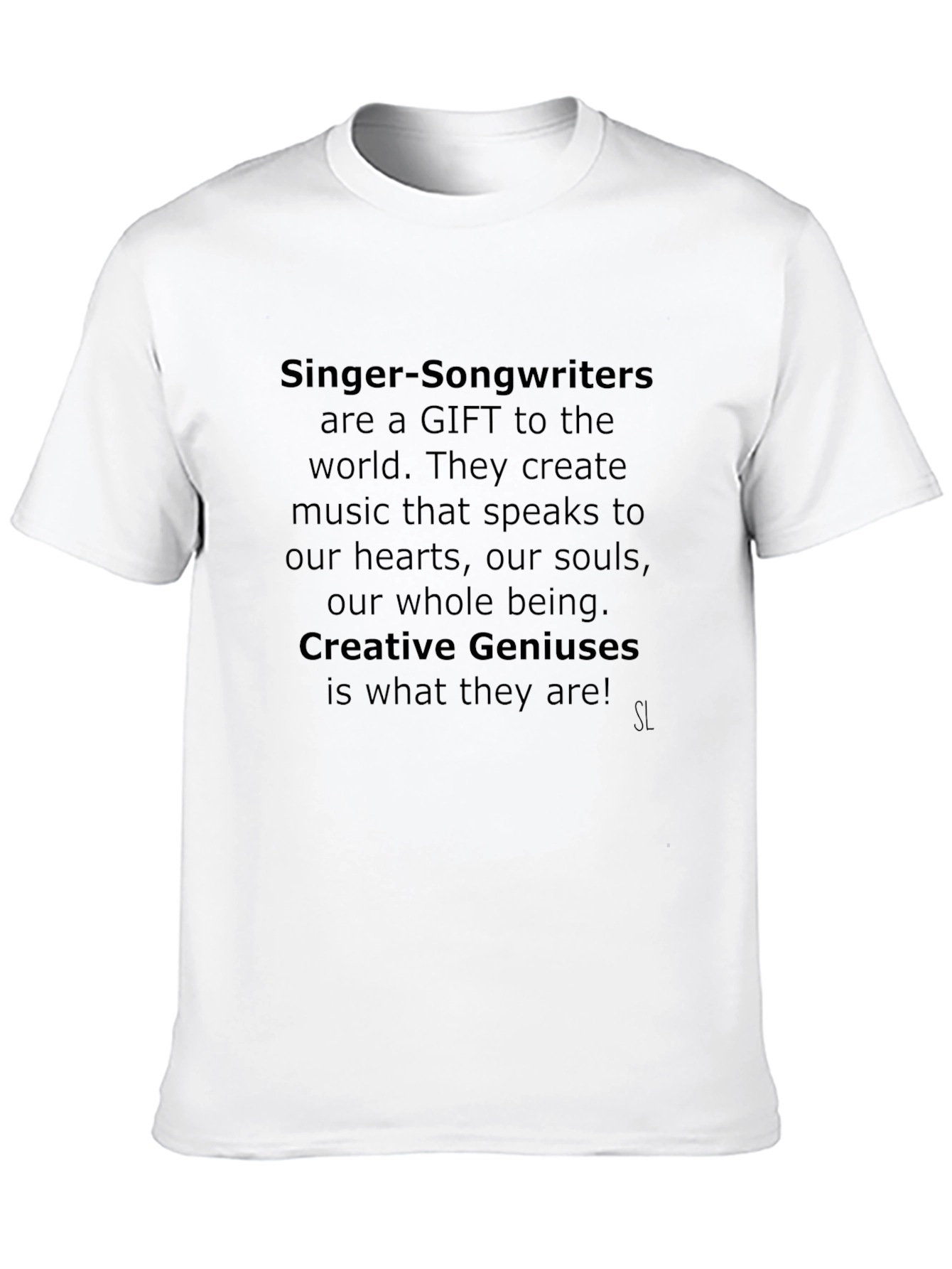 Singer Songwriter Gift T-Shirt Creative Genius Tee