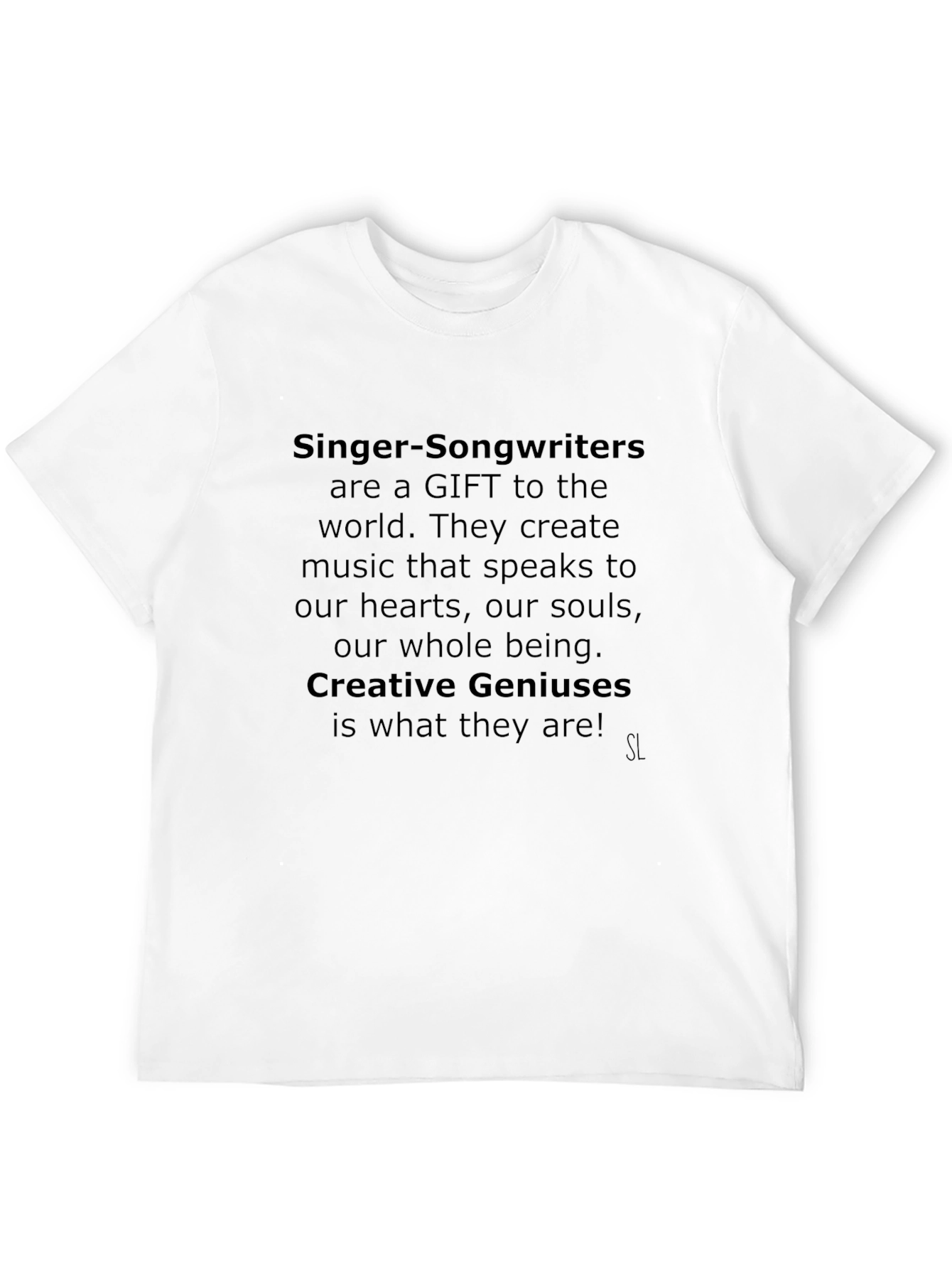Singer Songwriter Gift T-Shirt Creative Genius Tee