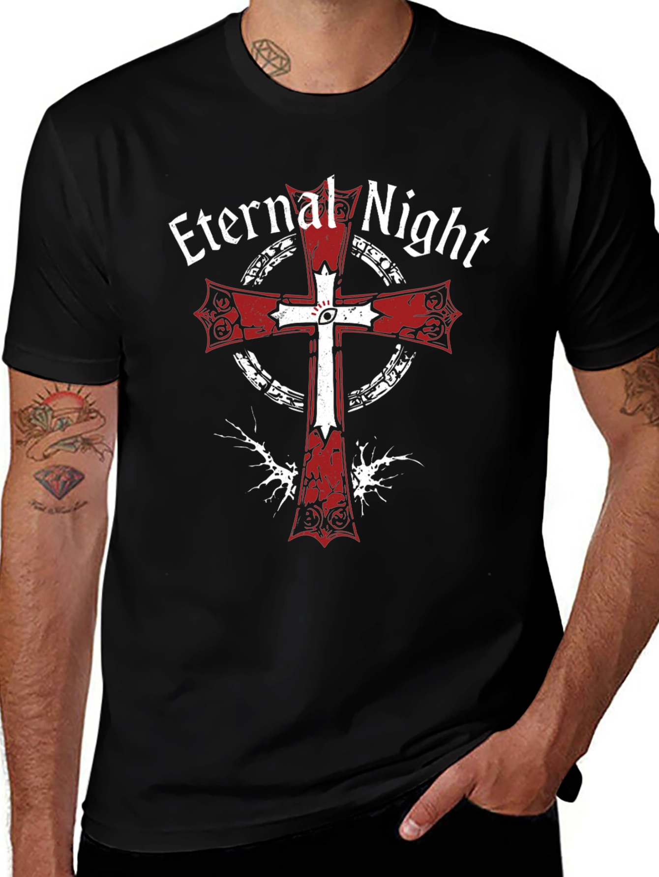 Eternal Night Templar T-Shirt - Gothic Design