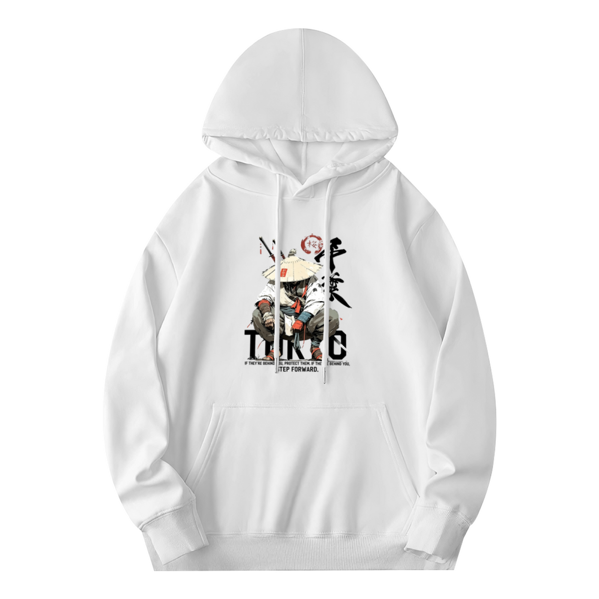 Vintage Samurai Warrior Street?Style Hooded Sweatshirt