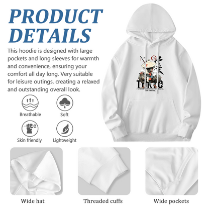 Vintage Samurai Warrior Street?Style Hooded Sweatshirt