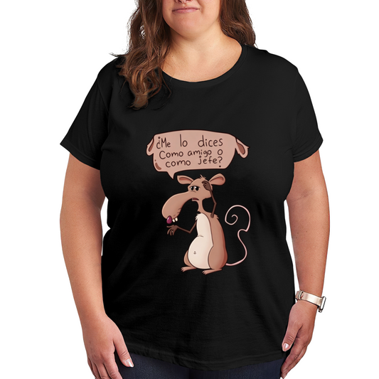 Spanish Meme Rat ?Me lo dices Como amigo o como jefe? Tee