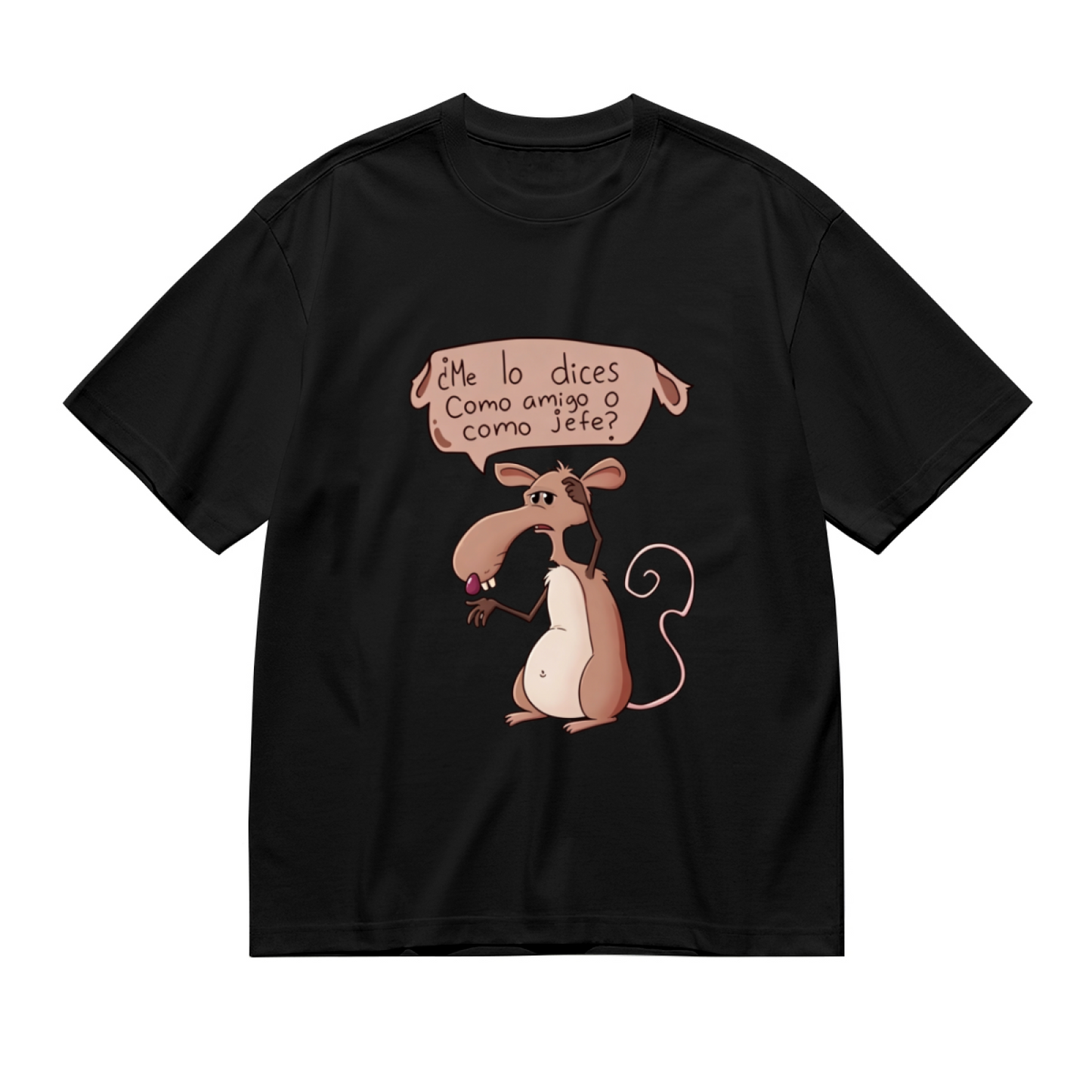 Spanish Meme Rat ?Me lo dices Como amigo o como jefe? Tee