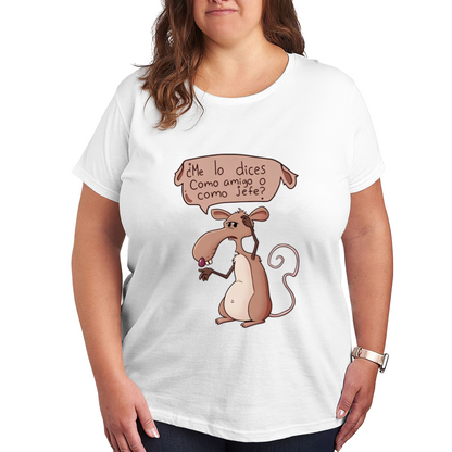 Spanish Meme Rat ?Me lo dices Como amigo o como jefe? Tee