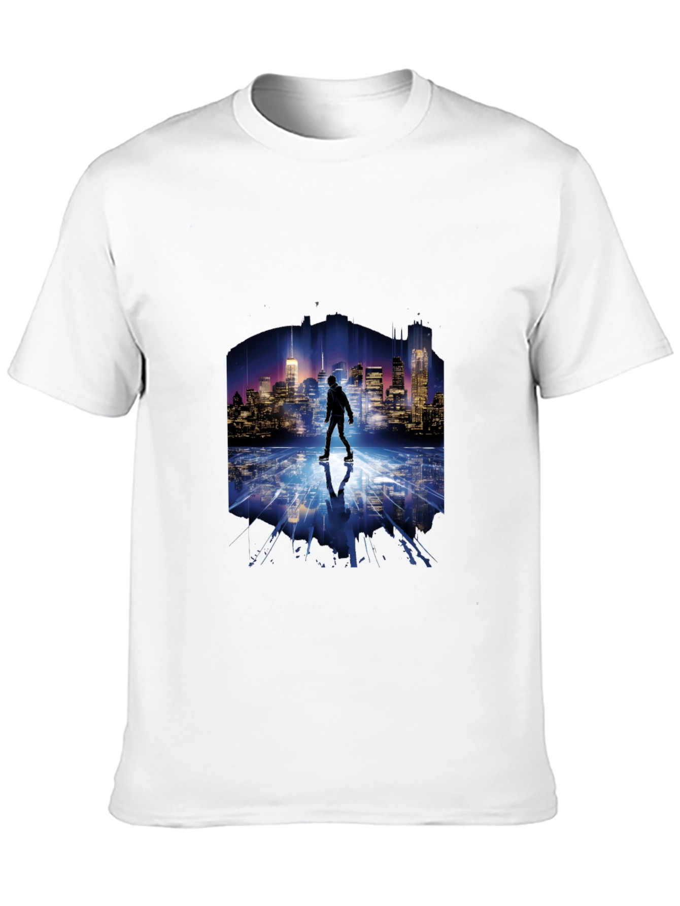 Cityscape Reflection T-Shirt - Urban Style