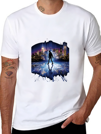Cityscape Reflection T-Shirt - Urban Style