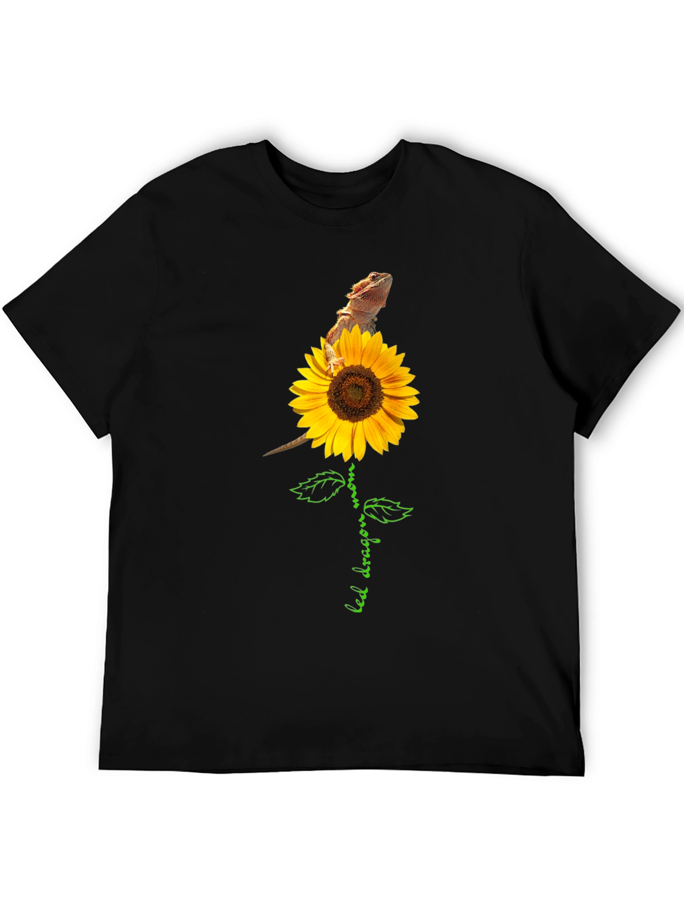 Bearded Dragon Sunflower Graphic Tee