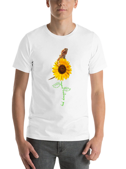 Bearded Dragon Sunflower Graphic Tee