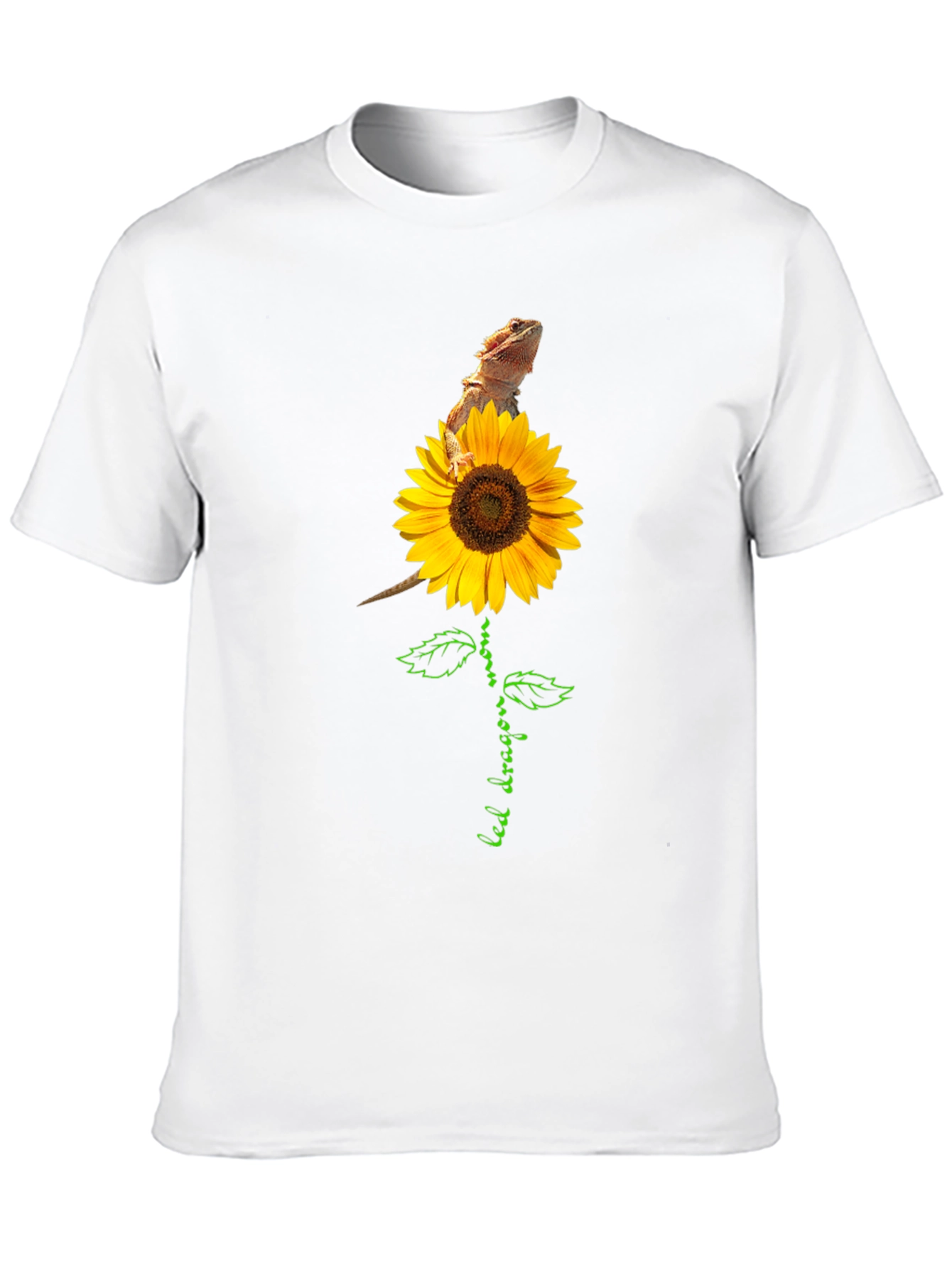 Bearded Dragon Sunflower Graphic Tee