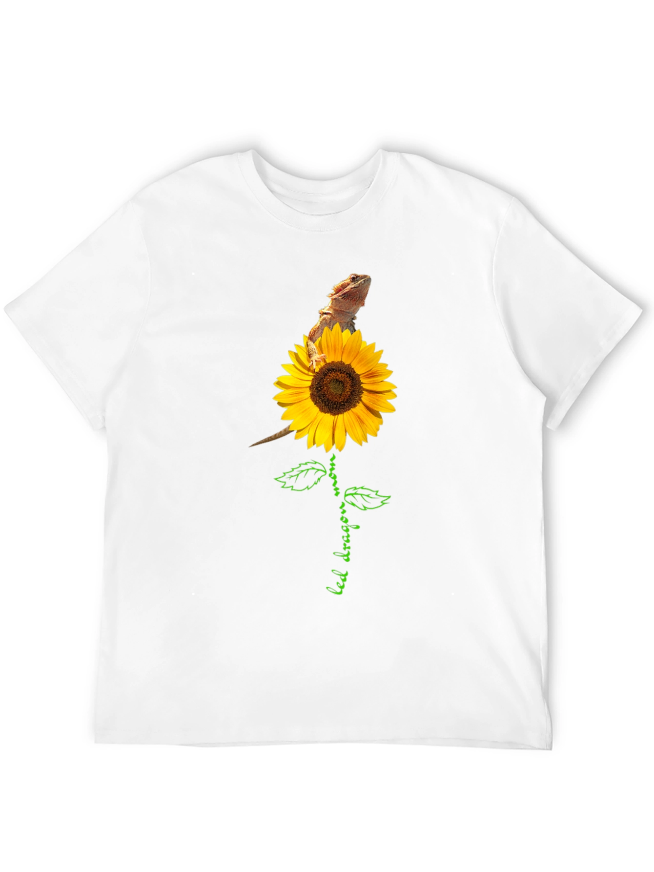 Bearded Dragon Sunflower Graphic Tee