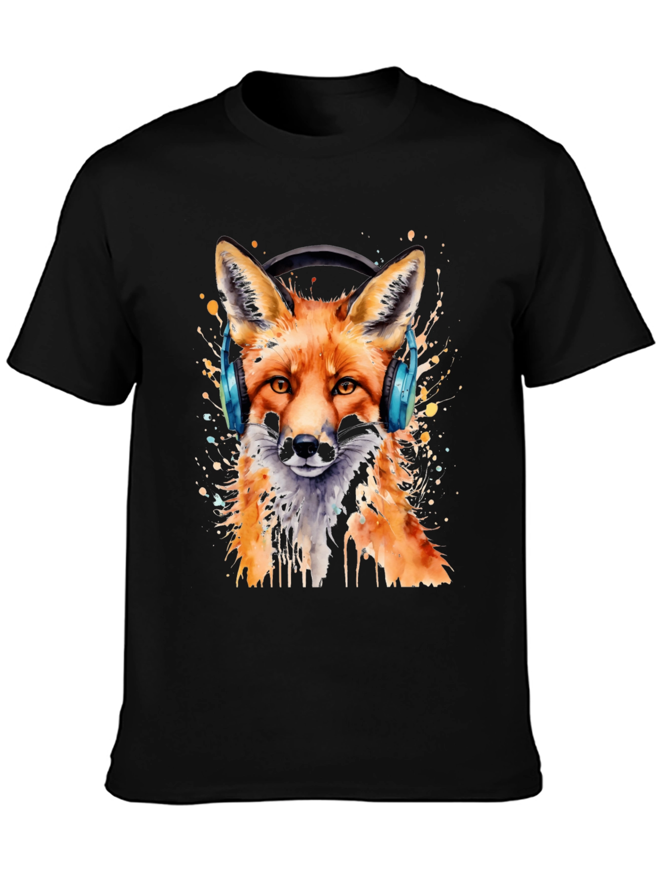 Fox Headphone Graphic T-Shirt