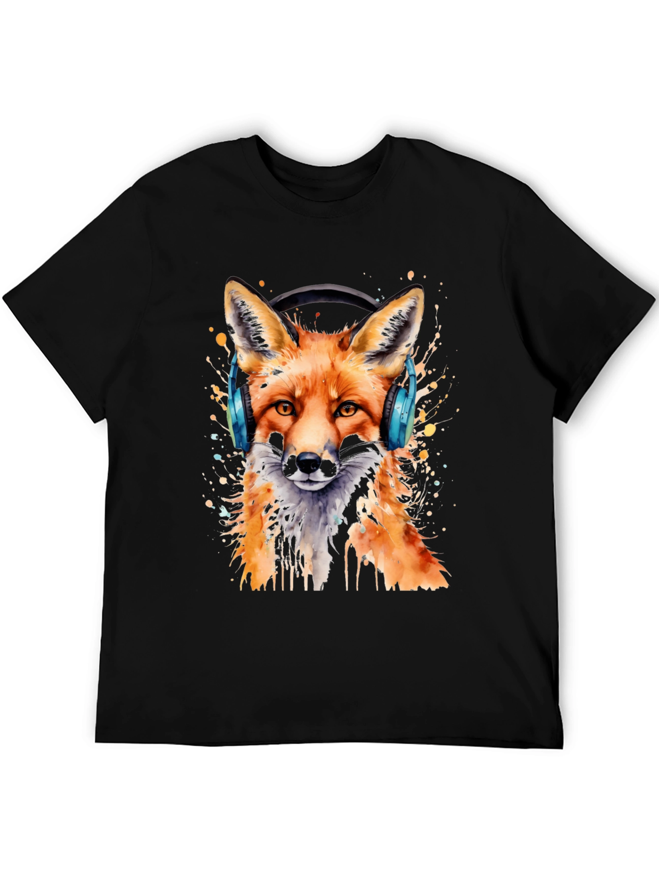 Fox Headphone Graphic T-Shirt