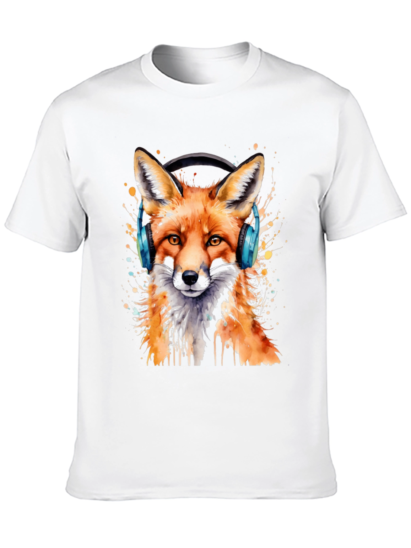 Fox Headphone Graphic T-Shirt