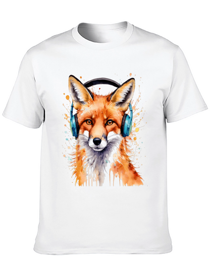 Fox Headphone Graphic T-Shirt