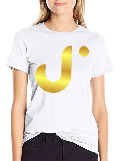 Stylish Black T-Shirt with Gold J Logo