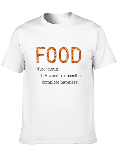 Pizza Food Definition Black T-Shirt