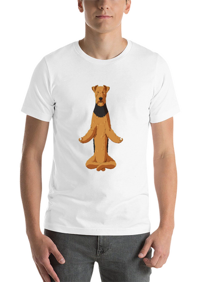 Meditating Dog Graphic Tee - Zen Vibes