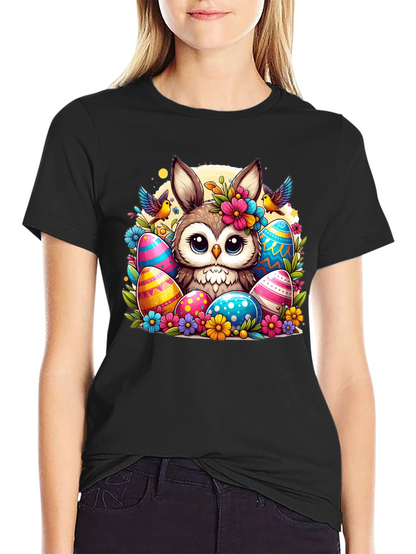 Easter Owl Bunny T-Shirt