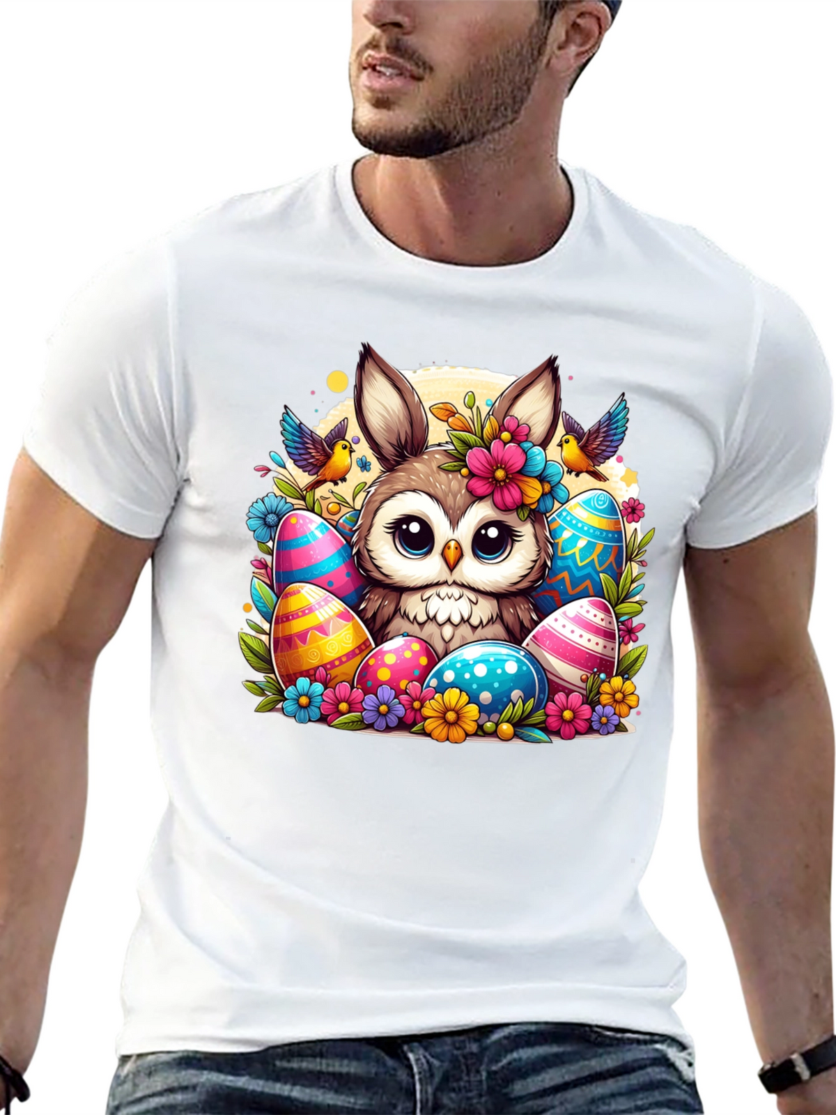 Easter Owl Bunny T-Shirt