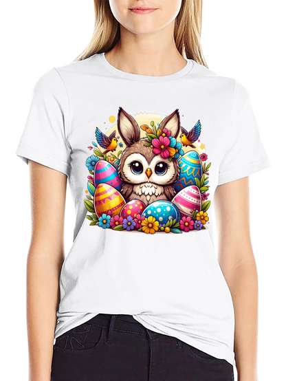 Easter Owl Bunny T-Shirt