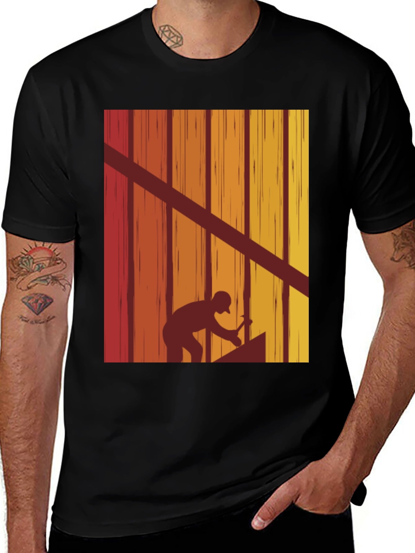 Retro Carpenter T-Shirt - Handyman Woodworker Tee