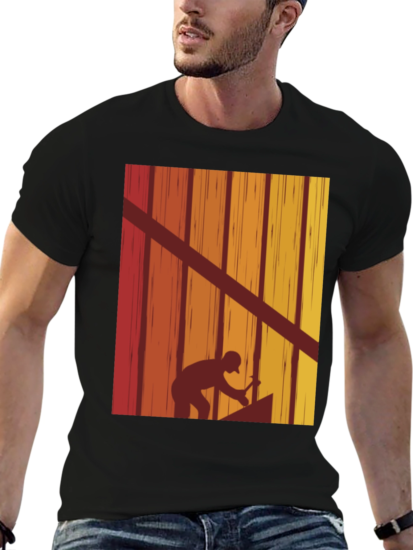 Retro Carpenter T-Shirt - Handyman Woodworker Tee