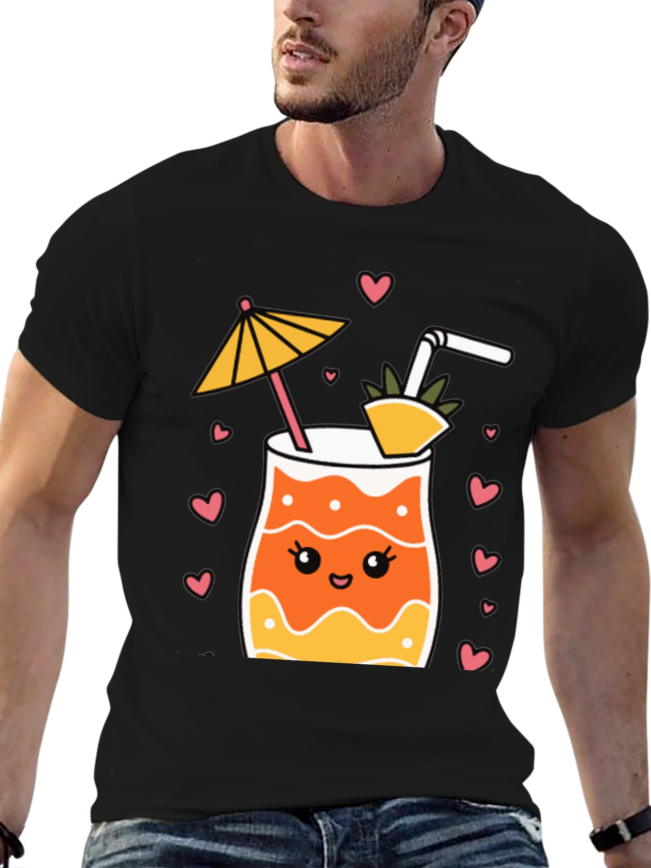 Cute Cocktail Graphic Tee - Summer Vibes!