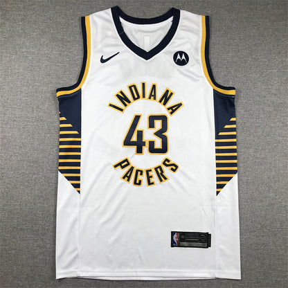 Men's Indiana Pacers Pascal Siakam #43 White Swingman Jerseys - Association Edition