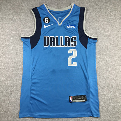Men's Dallas Mavericks Kyrie Irving #2 Royal 2022/23 Fast Break Replica Jerseys - Icon Edition