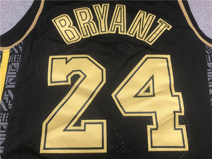 Men's Los Angeles Lakers Kobe Bryant #24 Black Replica Jerseys