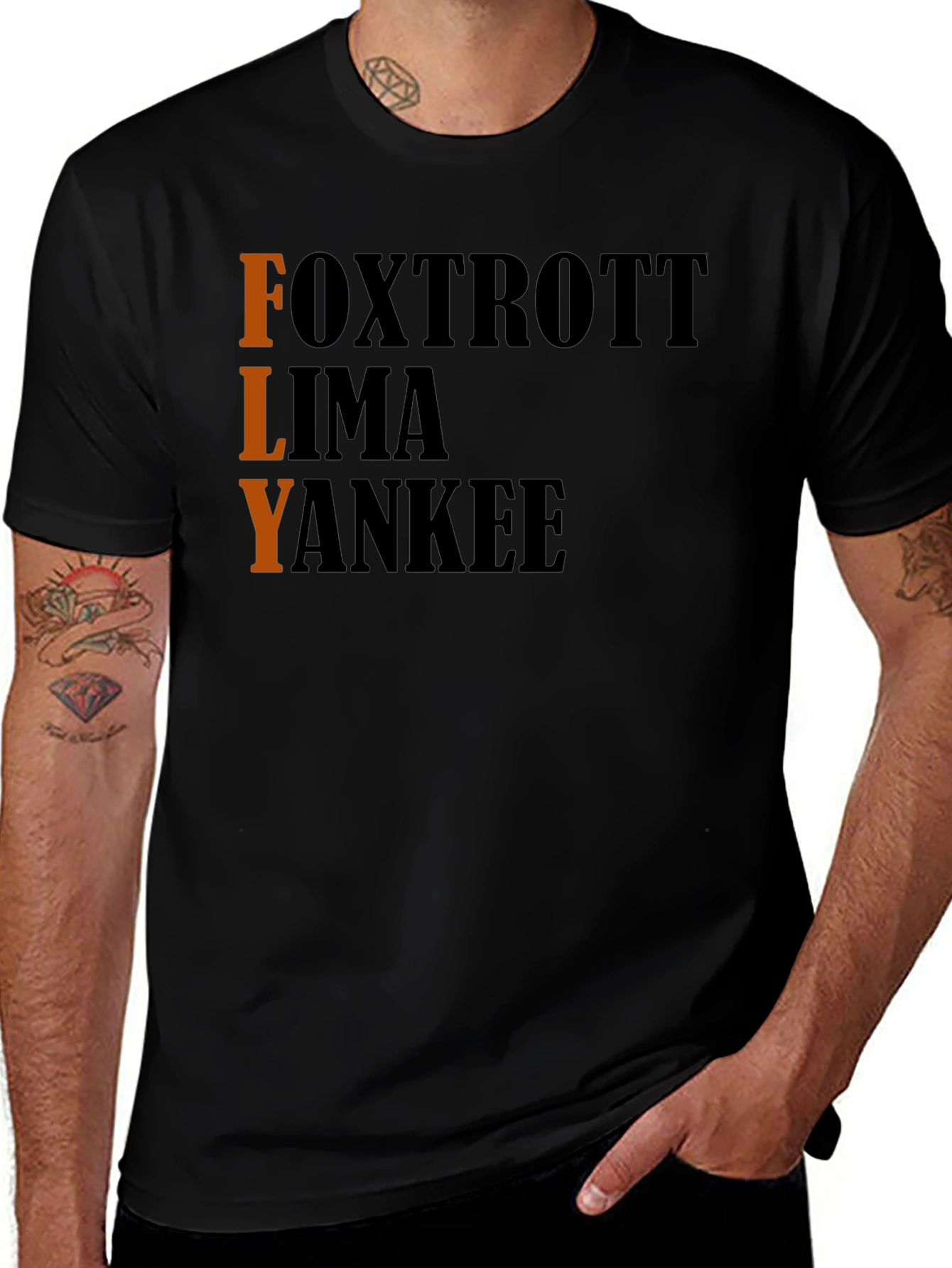 FLY Aviation T-Shirt - Pilot Alphabet Design