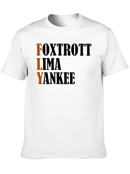 FLY Aviation T-Shirt - Pilot Alphabet Design