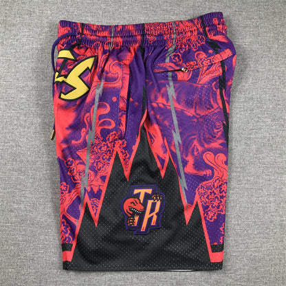 Men's Toronto Raptors Fuchsia Year of the Tiger Edition Pocket Shorts1