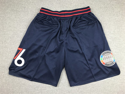 Men's Philadelphia 76ers Navy City Edition Basketball Shorts1