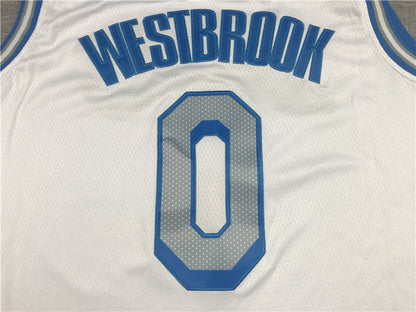 Men's Los Angeles Lakers Russell Westbrook #0 White 2020/21 Swingman Jerseys