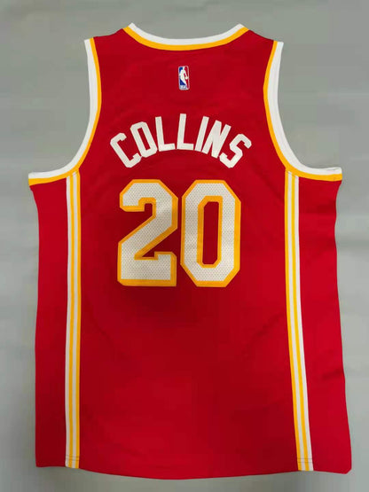 Men's Atlanta Hawks John Collins #20 Red 2019/20 Swingman Jerseys