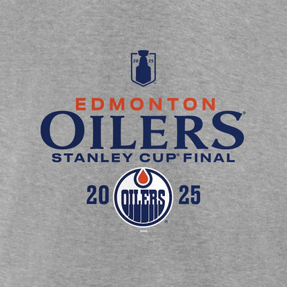 Men's Edmonton Oilers Fanatics Heather Gray 2025 Stanley Cup Final Roster T-Shirt
