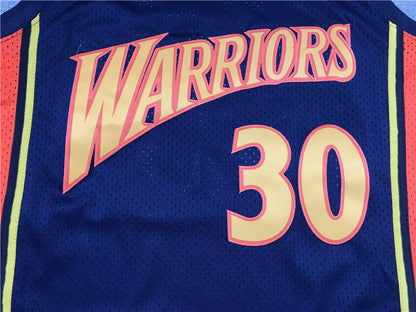 Men's Golden State Warriors Stephen Curry Mitchell & Ness Navy Classics Jerseys