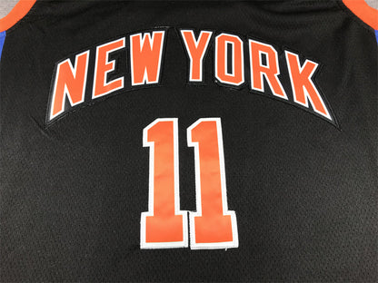 Men's New York Knicks Jalen Brunson #11 Black 2022/23 Swingman Jerseys - City Edition