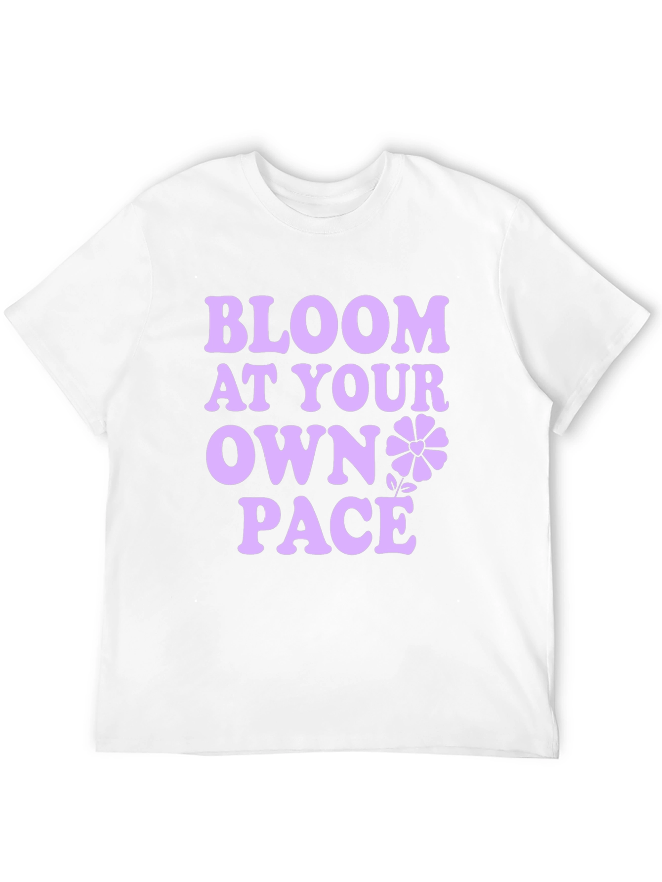 Bloom At Your Own Pace Black T-Shirt