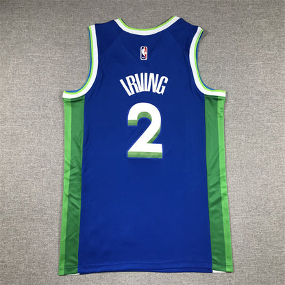 Men's Dallas Mavericks Kyrie Irving #2 Blue 2022/23 Swingman Jerseys - City Edition