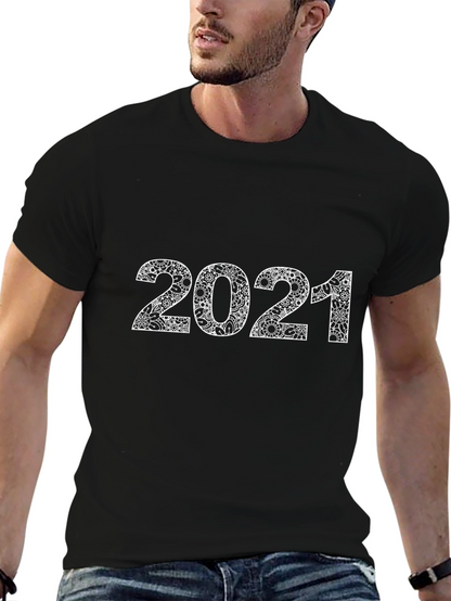 Trendy 2021 Patterned Graphic Tee
