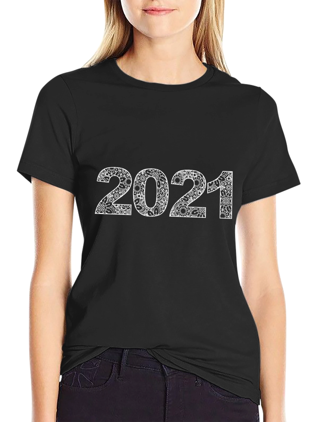 Trendy 2021 Patterned Graphic Tee