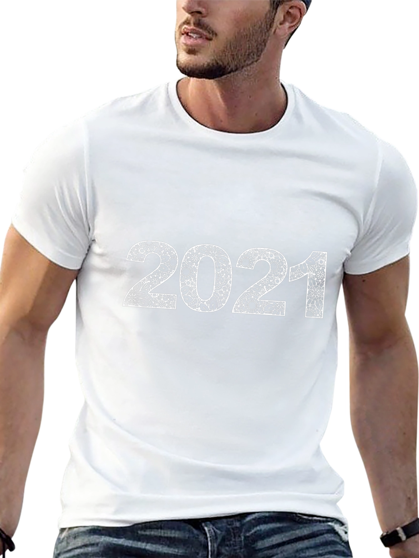 Trendy 2021 Patterned Graphic Tee