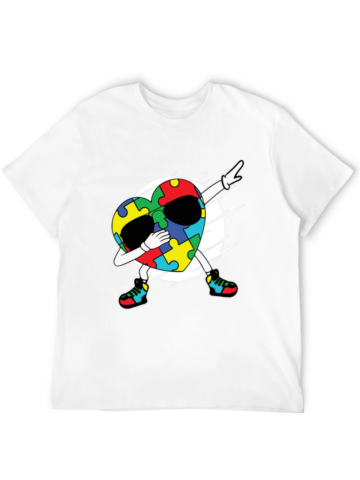 Autism Awareness Dabbing Heart T-Shirt