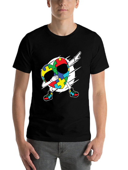 Autism Awareness Dabbing Heart T-Shirt