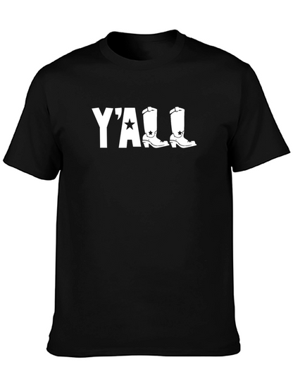 Yall Boots Graphic T-Shirt - Country Style Tee